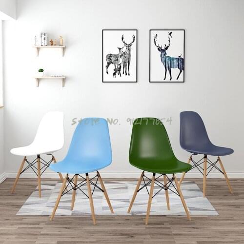 Nordic style dining chair backrest simple modern restaurant stool household living room plastic net red chair ins makeup chair
