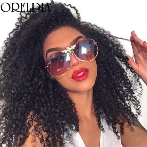 Fashion New Ladies Sunglasses Bee Rhinestone Glasses Famous Brand Designer Gradient Color Lens Sunglasses Punk Style Glasses Hot