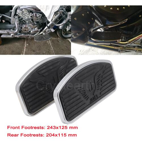 Motorcycle Front Rear Wide Footboard Floorboard For Honda VTX 1300 VTX1800 Shadow Steed VLX 400 600 MAGNA VF250 VF750 1994-2013