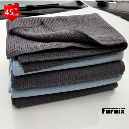 40X40cm Waffle Weave Microfiber Drying Towel Cleaning Drying Towels Polishing Cloth Rags for Cars Glass