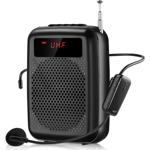 Portable Voice Amplifier Microphone FM Radio AUX Audio Recording Bluetooth Speaker For Teacher Instructor Mini Megaphone