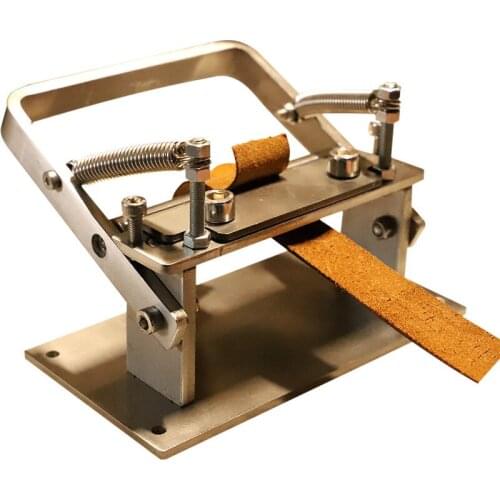 Manual Leather Thinning Machine Cowhide Material Cutting And Peeling Tool Stainless Steel DIY Craft Leather Divider