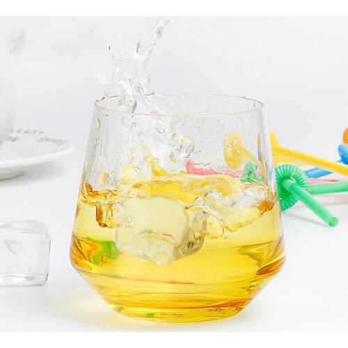 Glass Cup Household Water Glass Milk Glass Bottle Creative Colorful Whiskey Glass Wine Gift Beer Steins Glass Wine Tumbler