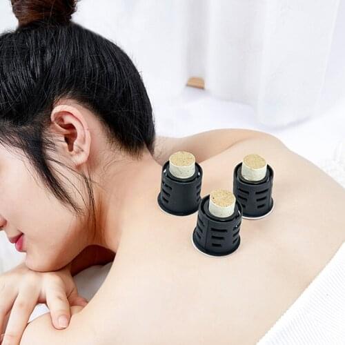 SHARE HO 12pcs Moxa Tube Self-stick Chinese Moxibustion Stickers Inflammation Therapy Acupuncture Point Mini Heating Burner