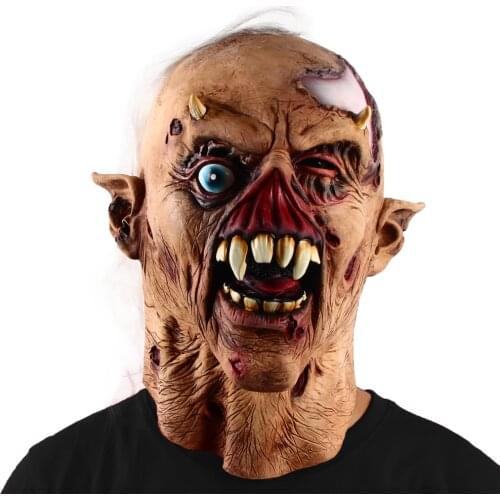 Creepy Devil Latex Mask Halloween Scary Horror Costume Party Props Cosplay Fancy Dress Accessories