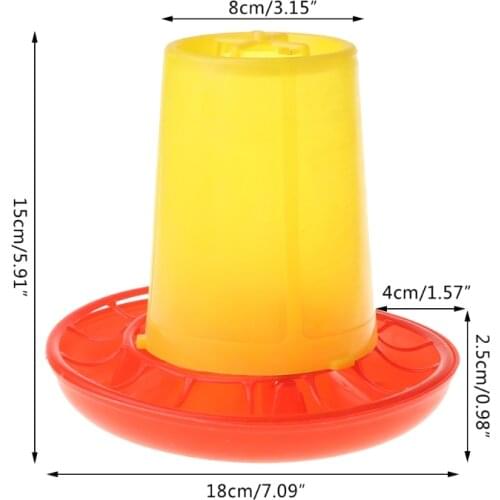 Chicken Poultry V-shaped Entrance Feed Bucket Outdoor Practical Bird Feeder