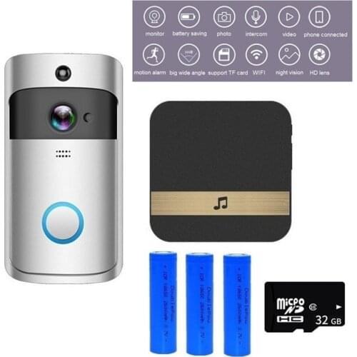 WIFI Doorbell Camera Smart Video Intercom WI-FI Video Door Phone Door Bell IR Alarm Wireless Security Camera Night Vision