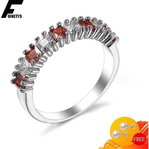 BaliJelry Charm Rings 925 Silver Jewelry Geometric Zircon Gemstone Finger Ring for Women Wedding Engagement Accessory Wholesale