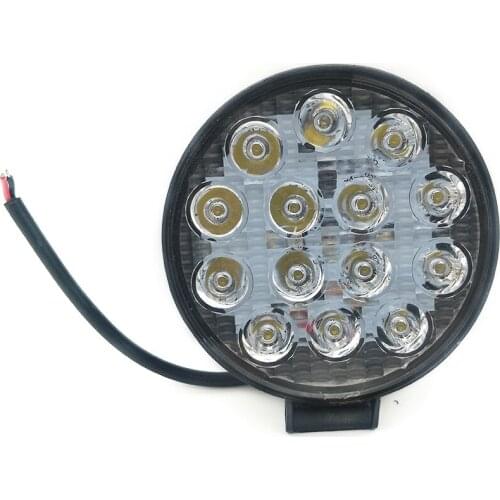 4.5" Round 70W 14 LED Work Light Bar Spotlight Fog Driving Lamp Off Road SUV Aluminum