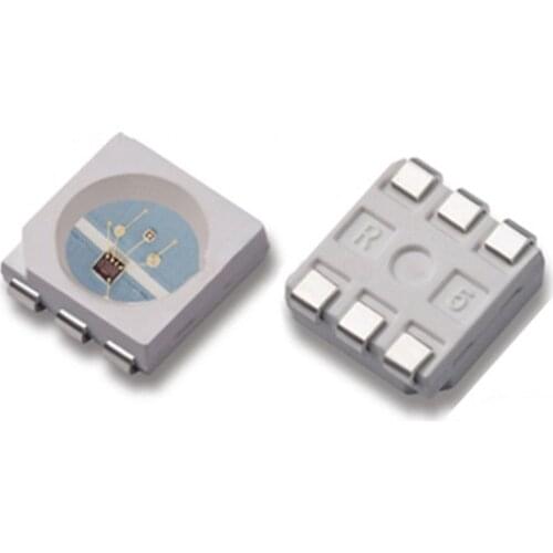 50PCS 5050 RGB LED Self-flashing LEDs with IC ( slow flash / fast flash ) 3.3-5.0v 20ma 5.0*5.0mm RED BLUE GREEN lamps