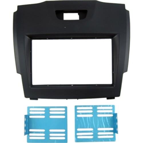 CarBar Double 2 Din Car Radio Fascia for Isuzu DMAX D-Max 2012 Dashboard Frame Panel Trim Kit Car Stereo Dash