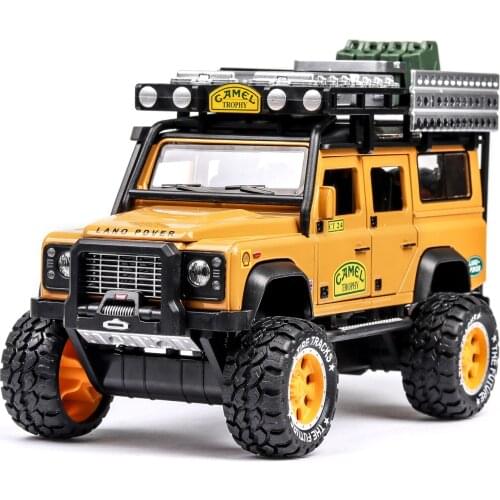 Large Size: 1:28 Guard Camel Cup Racing Simulation Off-road Alloy Childrens Toy Car Model Collection Presents for Teenagers