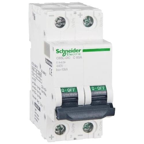 C65L-DC 2P C63A A9N22132 C65L-DC DC miniature circuit breaker 2P | 63A | C | 20KA