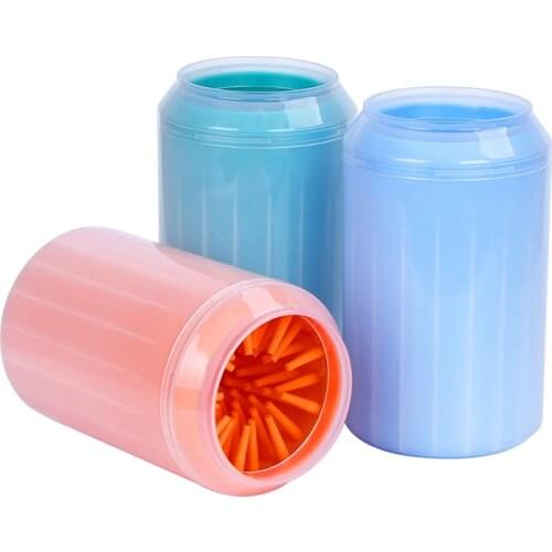 Pet Dog Foot Cleaning Cup Paw Brush Clean Tool Washing Washer Outdoors Dog Foot Cleaner Feet Washer Portable Pet Foot Wash Tool
