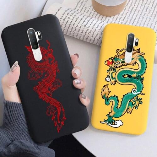 Dragon Painted Case For Oppo A5 2020 Cases TPU Phone Fundas OPPO Reno 4 Pro A9 A53 A93 A73 A31 2020 4F Lite A5S A3s F17 Covers