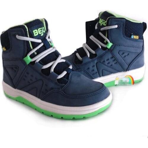 Childrens waterproof socks outdoor snow boots boys girls cotton shoes non-slip size 29 31 33 wallvell