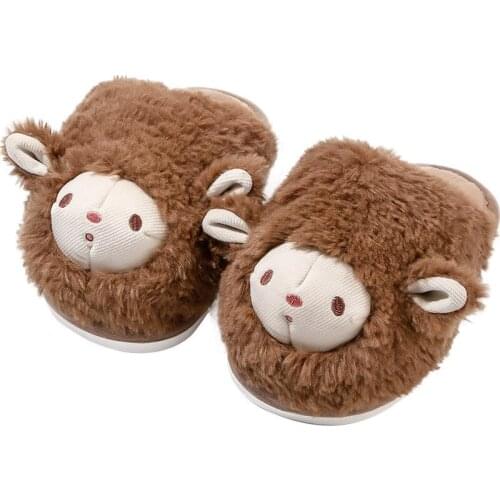 Childrens Slippers Winter 2021 New Cartoon Indoor Home Non-slip and Warm Cotton Slippers for Boys and Girls Fashion Hot Cute