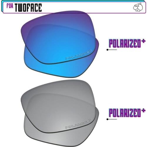 EZReplace Polarized Replacement Lenses for - Oakley TwoFace Sunglasses - Sir P Plus-BluePPlus