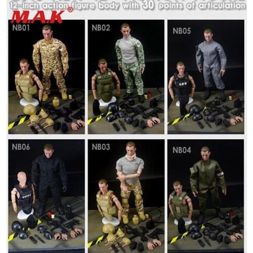 1:6 action figure military SWAT soldier uniform military toy soldiers force action figure set profession player model toys
