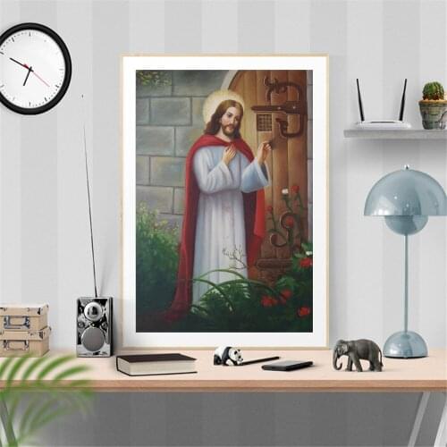 Jesus Standing Prints Pictures Room Wall Art Decor God Bless You No Frame Poster Painting Decoration