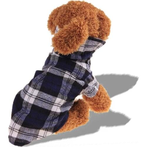 Spring Summer Small Dog Plaid T Shirts Puppy Clothing Pets Product Dogs Clothes Fashion Cute Chihuahau Dogs Clothing