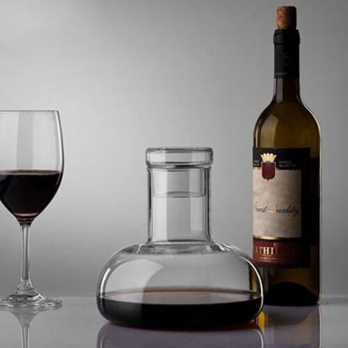 1500ML Decanter Handmade Crystal Red Wine Brandy Champagne Glasses Decanter Bottle Jug For Family Bar Thickened Wall With Cover