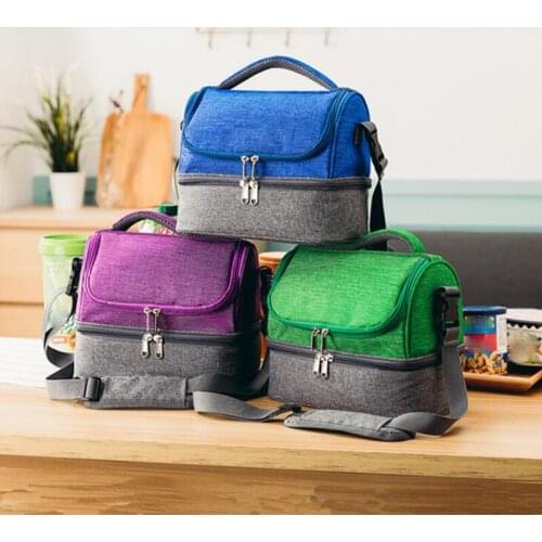 Insulated Lunch Cooler Bag Thermal food Bag Picnic Travel Storage Box Insulation Icepack Bolsa Fresh Keeping Container