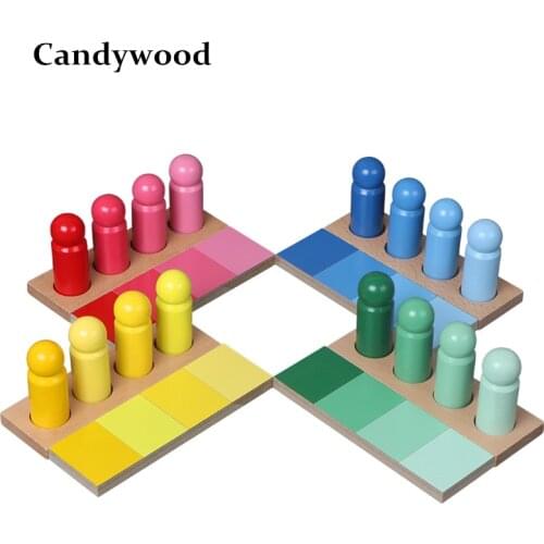 Montessori Materials Baby Toy Montessori Color Matching Color Resemblance Sorting Early Childhood Preschool Kids Educational Toy