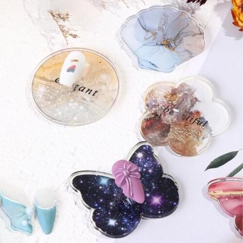 Multifunctional Nail Display Stand Moderate Length Acrylic Nail Art Display Stand Retro Palette Starry Tool для ногтей