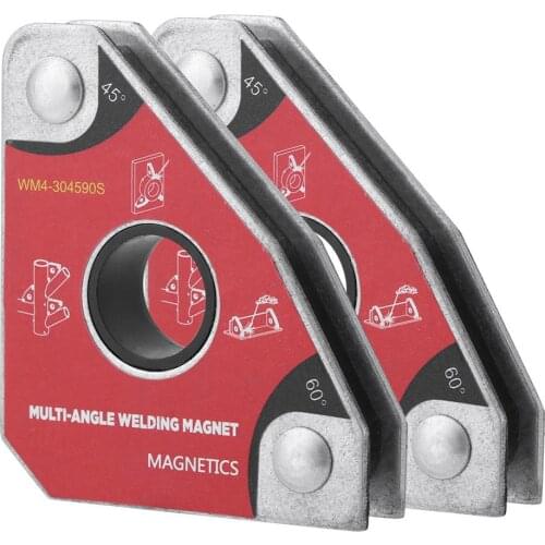 2pcs Multi-angle Welding Magnet 30/60/45/90 Degree Magnetic Clamp Welding Tools for Electric Welding Iron Suction Holding Tools