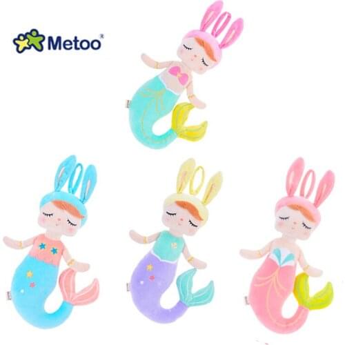 38CM Metoo Mermaid Angela Soft Doll Cute Plush Childrens Toy Stuffed Kids Sleep Companion Gift Toys for Girls Metoo Doll Fresh