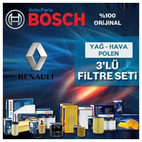 For Renault Clio 3 1.5 Dcı Bosch Filter Care Set 2005-2012