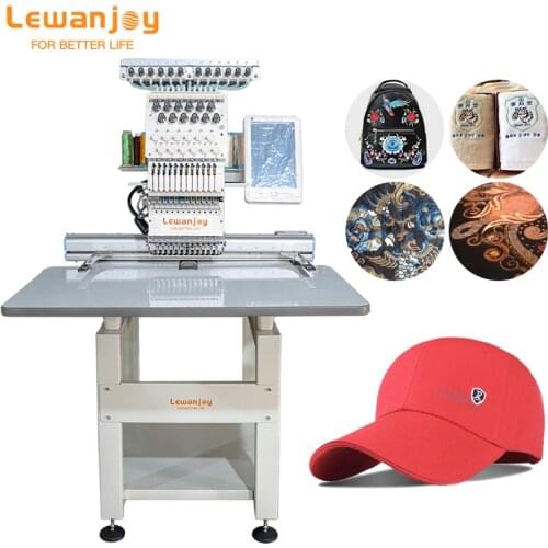 Small 9/12 Needles Embroidery Machine Single Head Precision Lewanjoy Embroidery Machine