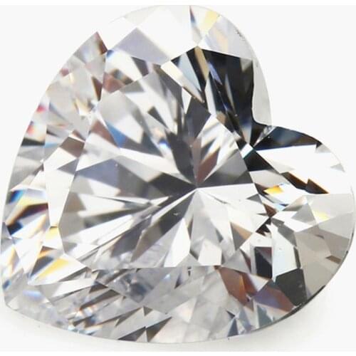 Unheated 5.70 Cts Natural Mined Sri-Lanka White Sapphire 10mmx10mm Heart Cut VVS Gem