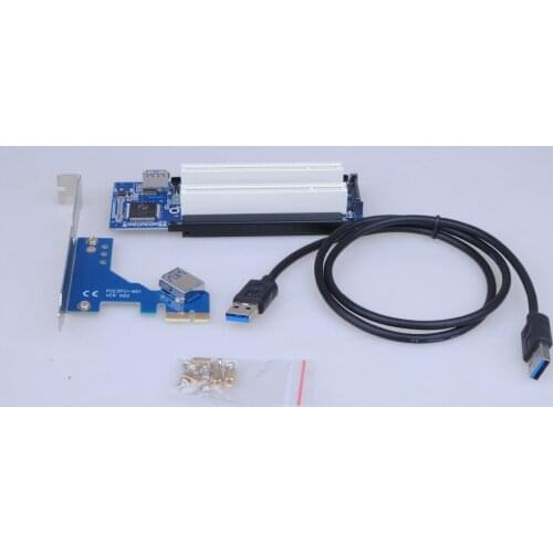 New add in card PCI Express to Dual PCI Adapter Card PCIe x1 to Router Tow 2 PCI slot Riser Card