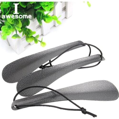 New High quality Pratical Professional Durable Handle Stainless Steel 19cm Metal Shoe Horn Lifter Tool Shoespooner Shoehorn