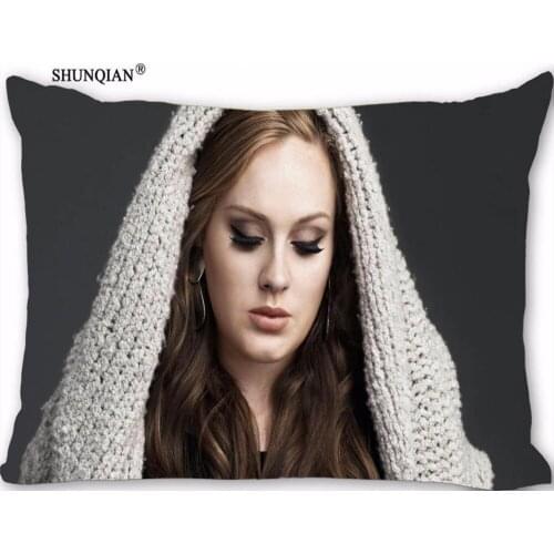 New Custom ADELE Pillowcase Zippered Rectangle Pillow Cover Cases Size 45X35cm,40x60cm,45X75cm,50X75cm(Two sides)