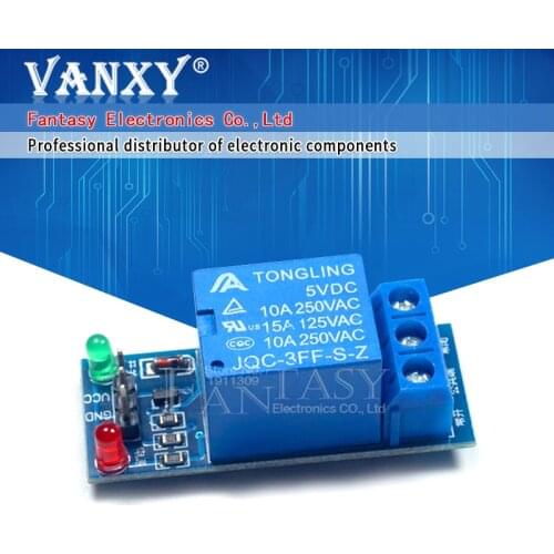 5pcs 1 Channel 5V Relay Module Low level for SCM Household Appliance Control new