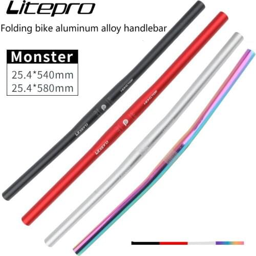 Foldable Bike Handlebar Ultralight Aluminum Alloy MTB Road Bicycle Horizontal Handlebar 25.4mm*580 540mm Straight Handle