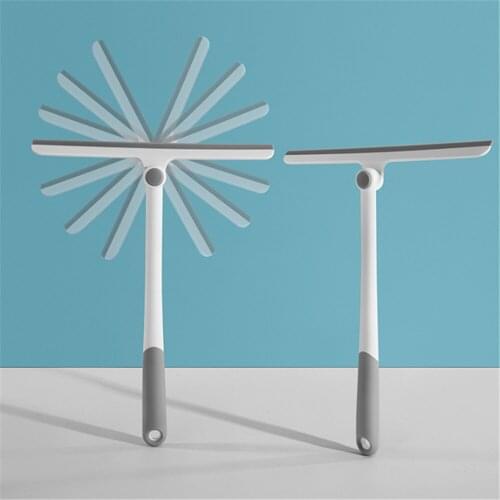 Glass Cleaning Brush 360 Degree Rotation Car Windshield Cleaner Kitchen Washing Scraper Home Window Wiper with Hanging Hole 2PCS