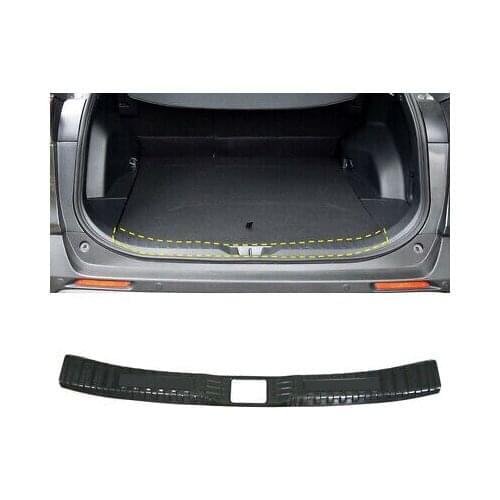 Steel Black Inner Rear Bumper Protector Sill Trim 1pcs For Toyota RAV4 2019-2021