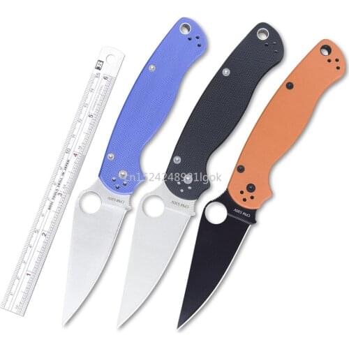 Outdoor Knife Portable Folding Knife Multifunctional Tactical Knife Self-defense Knife G10 Handle Camping Survival Pocket Knife