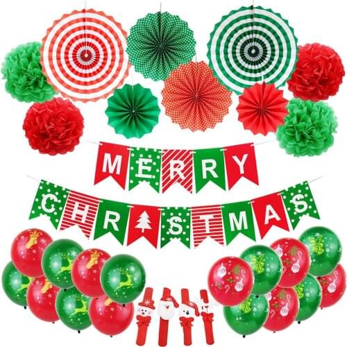 Merry Christmas Wall Decoration For Living Room New Year Decor For Home Christmas Ornaments Christmas Banner Balloon