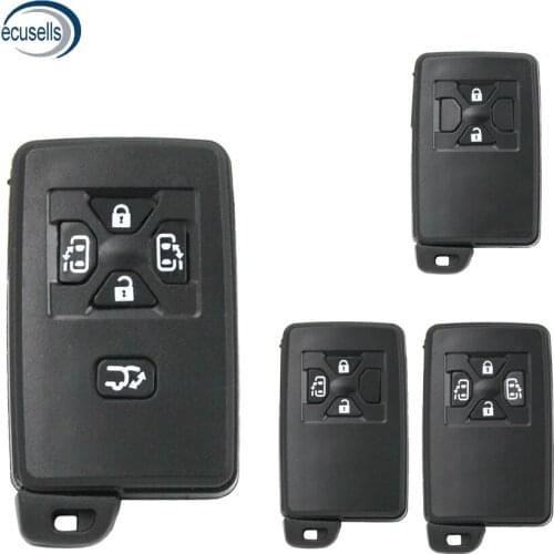 Replacement Shell 2/3/4/5 Button Smart Remote Key Fob for Toyota RAV4 Vitz Ractis Car Key Blank Case