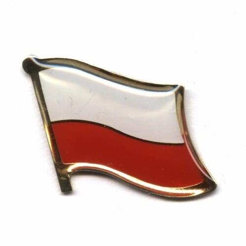 Poland single flag pin badge