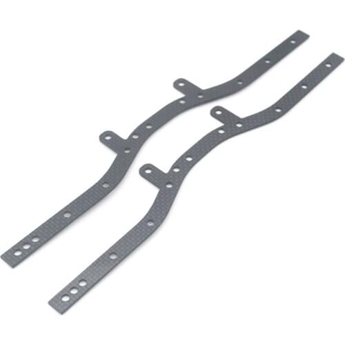 2Pcs Carbon Fiber Chassis Beam for WPL C-14/C-24 4WD Crawler Truck Parts 1/16 RC Car
