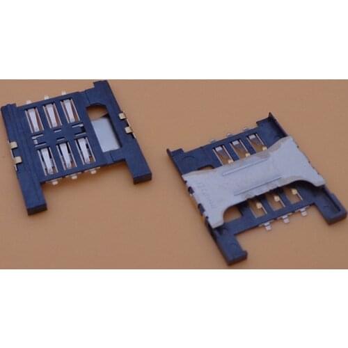 2PCS For ZTE Blade L2 for Alcatel One Touch Pop C1 4015X Sim Card Reader Holder Slot Tray Connector replacement Repair Part