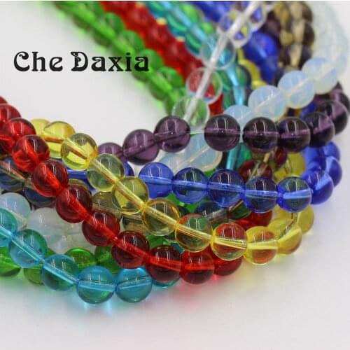 30 beads/Pack) 10mm Diameter Colored Glass Loose beads For DIY Necklace Bracelets Accessories