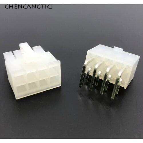 5 Sets 8 Pin Way Auto Molex Connector Pitch Terminal Housing Pin Header 4.2MM Male Female Wire Socket Kits 5557 5569 5557-8Y