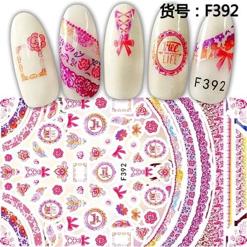 5PCS Ultra thin adhesive nail art decoration stickers acrylic manicure nails accessoires Chinese Beijing opera mask decals